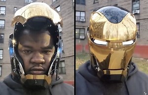 IronHood: Dude Got The Iron Man Helmet In The Streets!