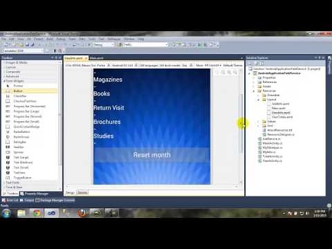 How to build a Android App with C# / .Net with Mono for Android