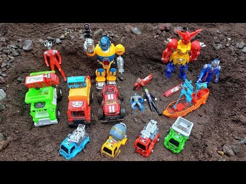 Menemukan Mainan Mobil-Mobilan, Mainan Mobil Truk, Mainan Robot, Bus Tayo, Mainan Truk Sampah