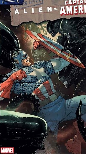 SDCC 2025 Alien vs Captain America Marvel Comics Next Alien Crossover Series Revealed