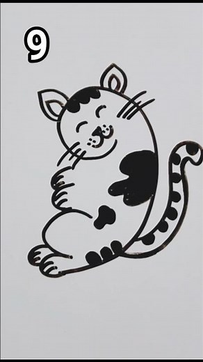 how to draw with number 9#painting #art #shorts #viral