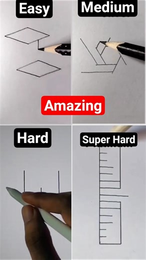 how to draw 3D easy to hard #art #draw #drawing