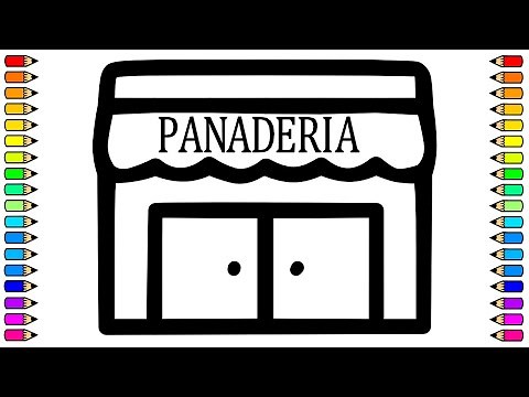 Cómo dibujar una PANADERÍA / Dibujamos PANADERÍA paso a paso / Dibujos para niños