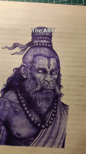 The page I use Vs The Art #hanuman #jayshreeram #hanumanjayanti #shortvideo #shorts #drawing