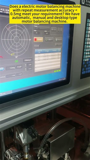 Repeat measurement accuracy of vacuum cleaner motor automatic balancing machine - Zero Dynamic