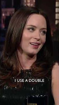 Emily Blunt's stunt double was upset she didn't wear booty shorts 😂 #EmilyBlunt