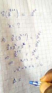 résolution d'une équation exponentielle