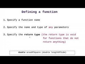 Introduction to functions - Theory