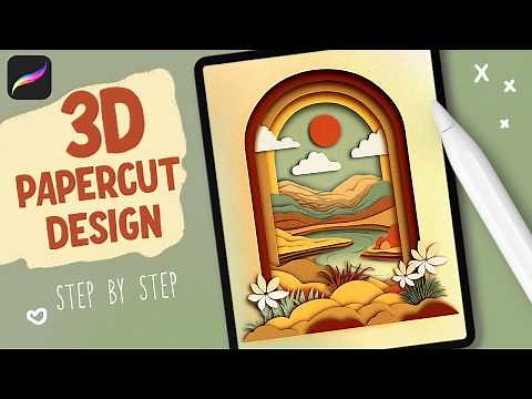 How To Make Amazing Paper Cut Art In Procreate!