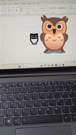 How to Type 🦉 Owl Emoji in MS Word | Secret Unicode Shortcut 🦉 #Shorts owl