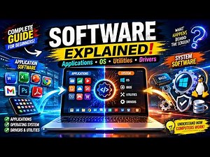 Software Explained | Application Software vs System Software (Complete Beginner's Guide)