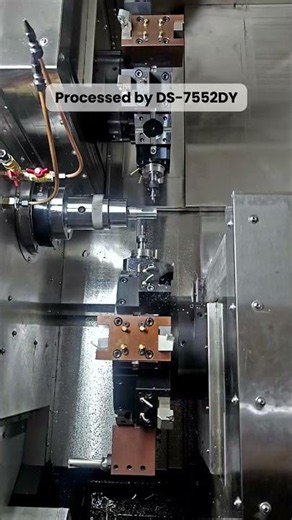 DS-7552DY Dual Turret CNC | Simultaneous Milling on Both Sides.