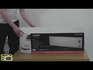 Levante 1500W Panel Heater Wall Mounted - 24 Hour Timer