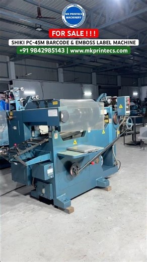 SHIKI PC 45M - Barcode & Embossed Label Printing Machine For Sale | MK PRINTECS MACHINERY