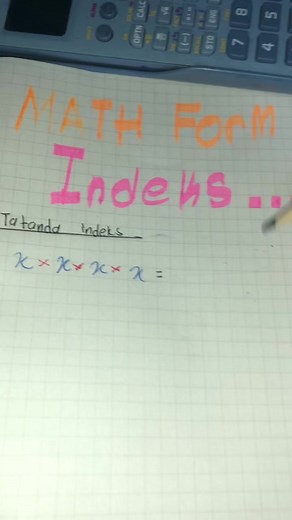 Matematik Tingkatan 3: Bab 1 - Indeks (Bahagian 1)