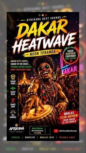 🔥 Dakar Heatwave — Wolof Mbalax Dance Energy African Music Short