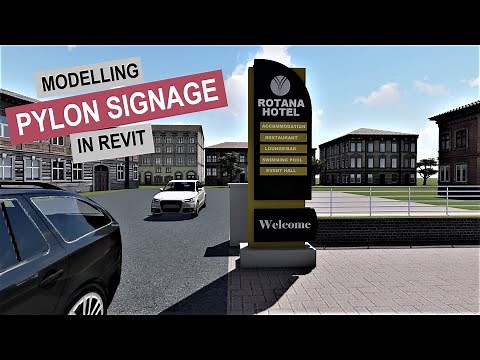 How to make Pylon Signage in Revit | REVIT TUTORIAL