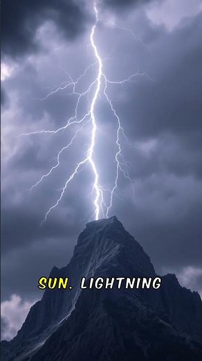 Lightning vs Sun: Which is hotter? ⚡️ #science #nature