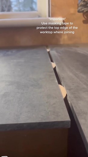 @end_grain_construction showing us how it’s done. 🔨 #fyp #Foryou #ForYouPage #Howdens #HowdensJoinery #Kitchen #Renvoation #HomeImprovement #Joinery #New #Builder #Worktop #Laminate #CompactLaminate #LaminateWorktop #HowTo #HowToTikTok