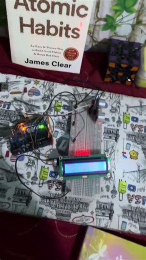Ultrasonic Distance Sensor with LCD Display | Arduino Object Detection | 100 Days 100 Projects 🔥