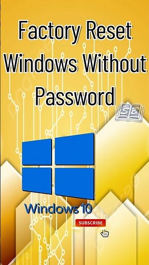 how to factory reset windows 10 #shorts