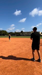 Quick hands. Keep your feet active while putting your body in position to receive the ball and release quickly. This was a staple for my brother and me when we were younger. We always finished with some quick hands after throwing. #softball #baseball #throwing #infield #baseballlife #fastpitch | MegRem Softball