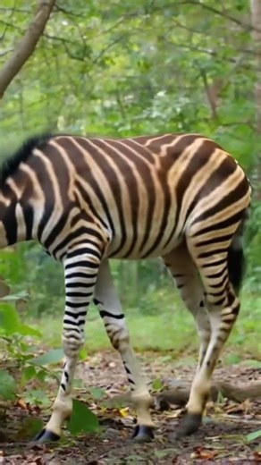 "Okapi – The 'Forest Giraffe' with Zebra Stripes and Hidden Secrets"‼️#trendingshorts