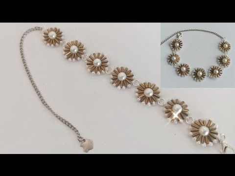 Buggle bead bracelet tutorial// How can make bracelet with beads#easy pearl bracelet tutorial