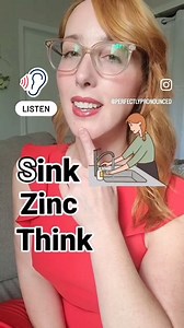 Try this quick 🇺🇸 English pronunciation practice. Each of these words has a different initial sound. Sink - /s/ initial Zinc - /z/ initial Think- /th/ initial (voiceless) Follow @perfectlypronounced for more quick #Americanenglish pronunciation drills and mini-lessons. #California #Calabasas #Accentmodification #Woodlandhills #SantaMonica #PronunciationPractice #englishtips #englishonline #learnenglish | perfectlypronounced