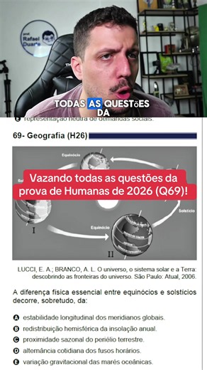 Q69 | Vazando todas as questões da prova de Humanas de 2026! #vestibular #enem #enem2026