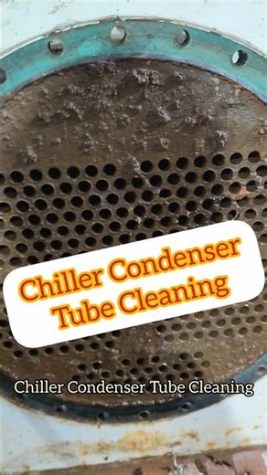 Chiller Condenser Cleaning Live | HVAC Maintenance Tips|tube cleaning