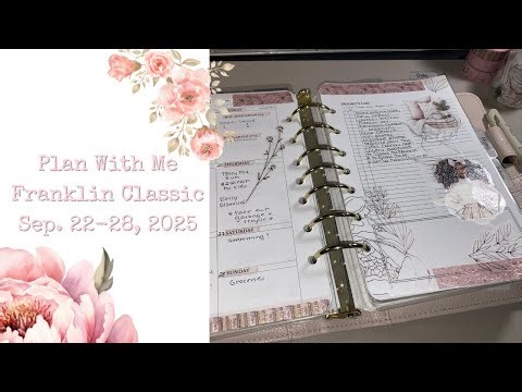 Plan With Me || Franklin Classic Beautiful Life Binder || Sep 22 - 28, 2025