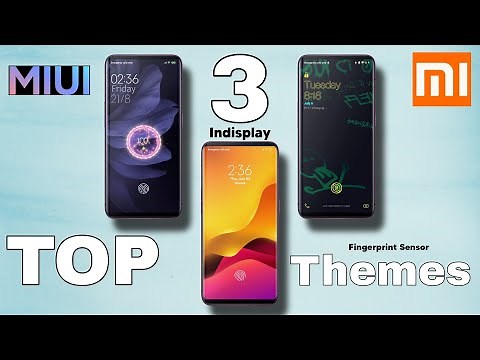 Top 3 Best MIUI Indisplay Fingerprint Sensor Themes 2021 | Boot + Fingerprint + Charging Animation