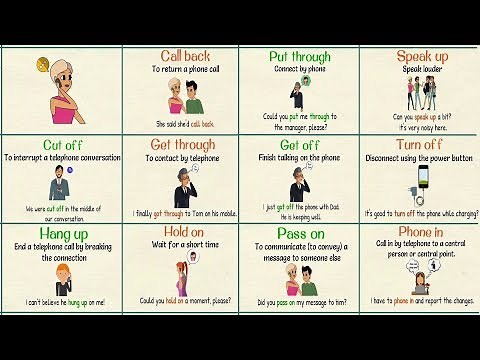Telephone Phrasal Verbs: 12 Important Phrasal Verbs for Telephone Conversations