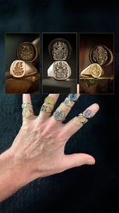 𝔉𝔯𝔬𝔪 precious metal blank to treasured heirloom… Our craftsmen oversee the whole process at the Dexter Rings Workshop. Selection of gold signet rings deep seal engraved by Dexter with mainly heraldry including crests and coat of arms, some you may have seen, and some you haven’t 👍 . . . #signetring #signetrings #rings #ring #pinkyring #engraving #ringengraving #craftsman #custom #handcrafted #heraldry #heraldique #coatsofarms #coatofarms #familyhistory #genealogy #familytree #sealring #seal