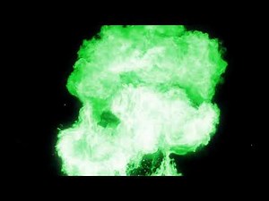 green Explosion fire effect animation - Download Stock Footage