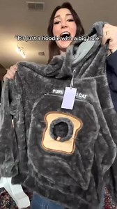 3K views · 36K reactions | It’s just a hoodie with big hole Comment “Hoodie” and I’ll DM the  to you instantly! Or simply search Catoodie on our site ✨ | Cuddles & Meow | Facebook