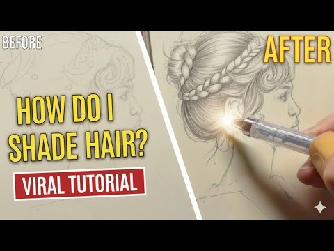 🎨 SHADING SECRET: Stop Drawing Bad Hair! (Step-by-Step Tutorial)