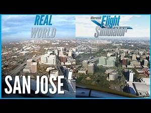 Microsoft Flight Simulator (FS2020) vs Real Life | Landing in San Jose | A320 Cockpit