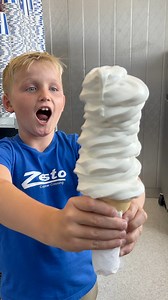The BIGGEST Ice cream Cone in Indiana! #iceeating #summer #foodchallenge #fortwayne #foodporn #food #foodie | Joel Hansen - Model Vs Food