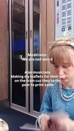 what do musicians do on the train #youngartist #musicpromoter #diymusician #folkpop