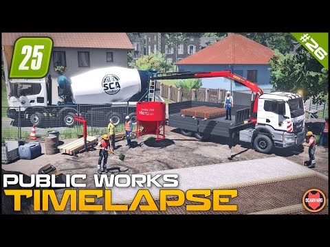 🚧 Delivering Materials, Rebar Setup & Concrete Pour ⭐ FS25 Raven Valley Roleplay Public Works