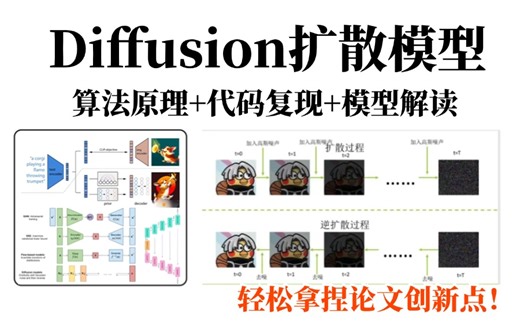 这才是科研人该学的扩散模型教程！一口气学完对比学习、clip、blip、blip2，算法原理 模型解读，通俗易懂，草履虫都能学会！机器学习|深度学习|计算机视觉