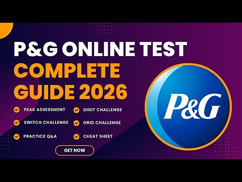 How to Pass the P&G Online Assessment 2026 | Full Walkthrough | Step-by-Step Guide | Answer Key