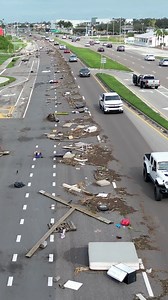 1.6M views · 6.6K reactions | U.S. 41 Southbound at 9 a.m. on Oct. 10. This right here is just one of the MANY reasons why we ask you to stay off the roads during our Public Works team’s initial push to clear the way for public safety and emergency crews after storms. | Charlotte County Emergency Management | Facebook
