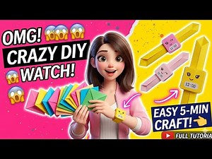 😱 DIY Paper Watch! ⌚️ How to Make a Working Watch with Paper! ✨ (Easy & Fun)