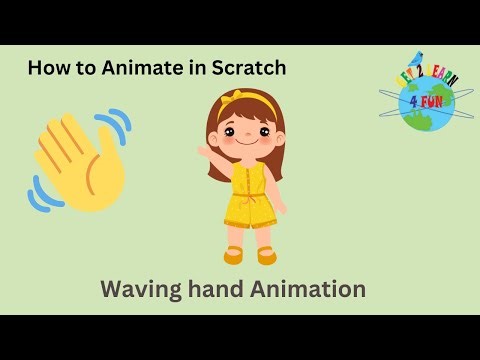 Waving hand animation scratch| Scratch coding for everyone