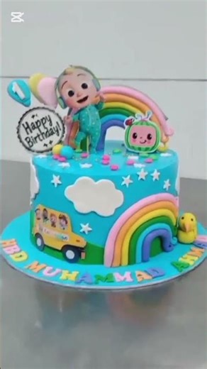 Satisfying Rainbow Cake 🌈✨ | Perfect Colorful Cream Cake Design #shorts