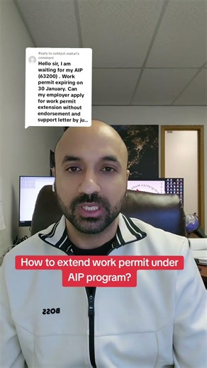 How to extend work permit under AIP program? #ahsimmigration #amansharmarcic #canadaimmigration