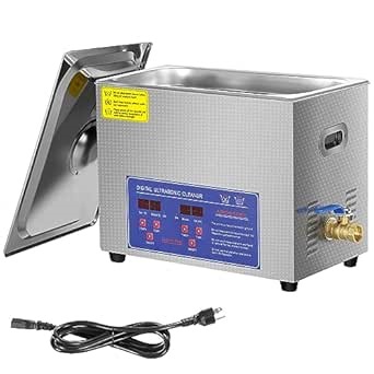 Ultrasonic Cleaner- Rengue 10L Professional Ultrasonic Cleaner Machine 40kHz with Digital Timer and Heater, Ultrasonic Parts Cleaner Fit for Professional Tools,Metal Parts,Jewelry,Eyeglasses